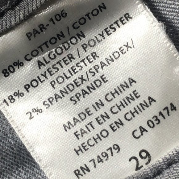 LIKE NEW PARASUCO GRAY STRAIGHT JEANS 29x31 😎 - Picture 3 of 12